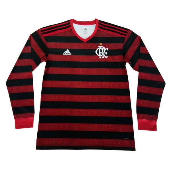 Camiseta Flamengo Replica Primera Ropa ML 2019/20 Rojo